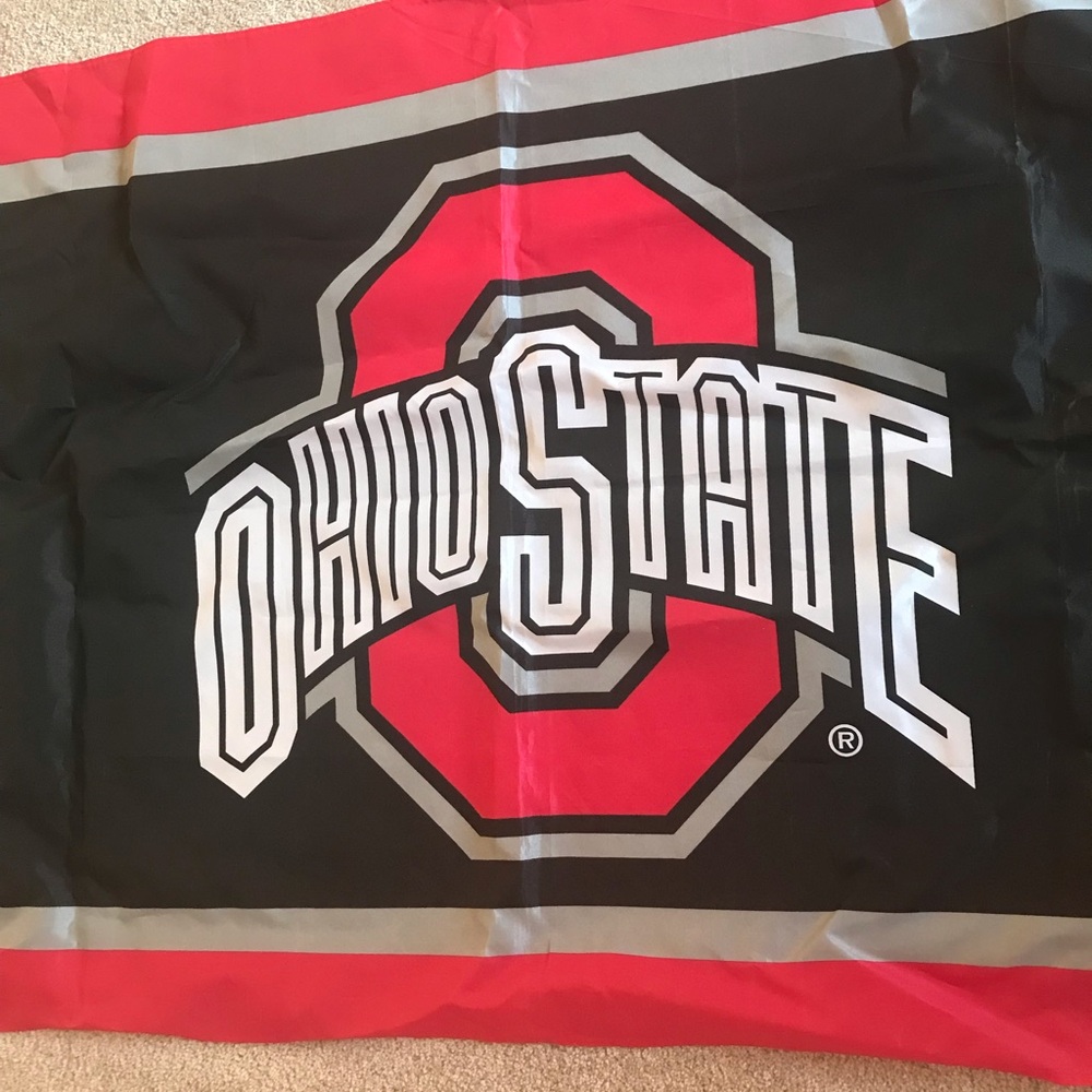 Ohio State Buckeyes Flag - Black, Red & Gray large - Picture 2 of 3